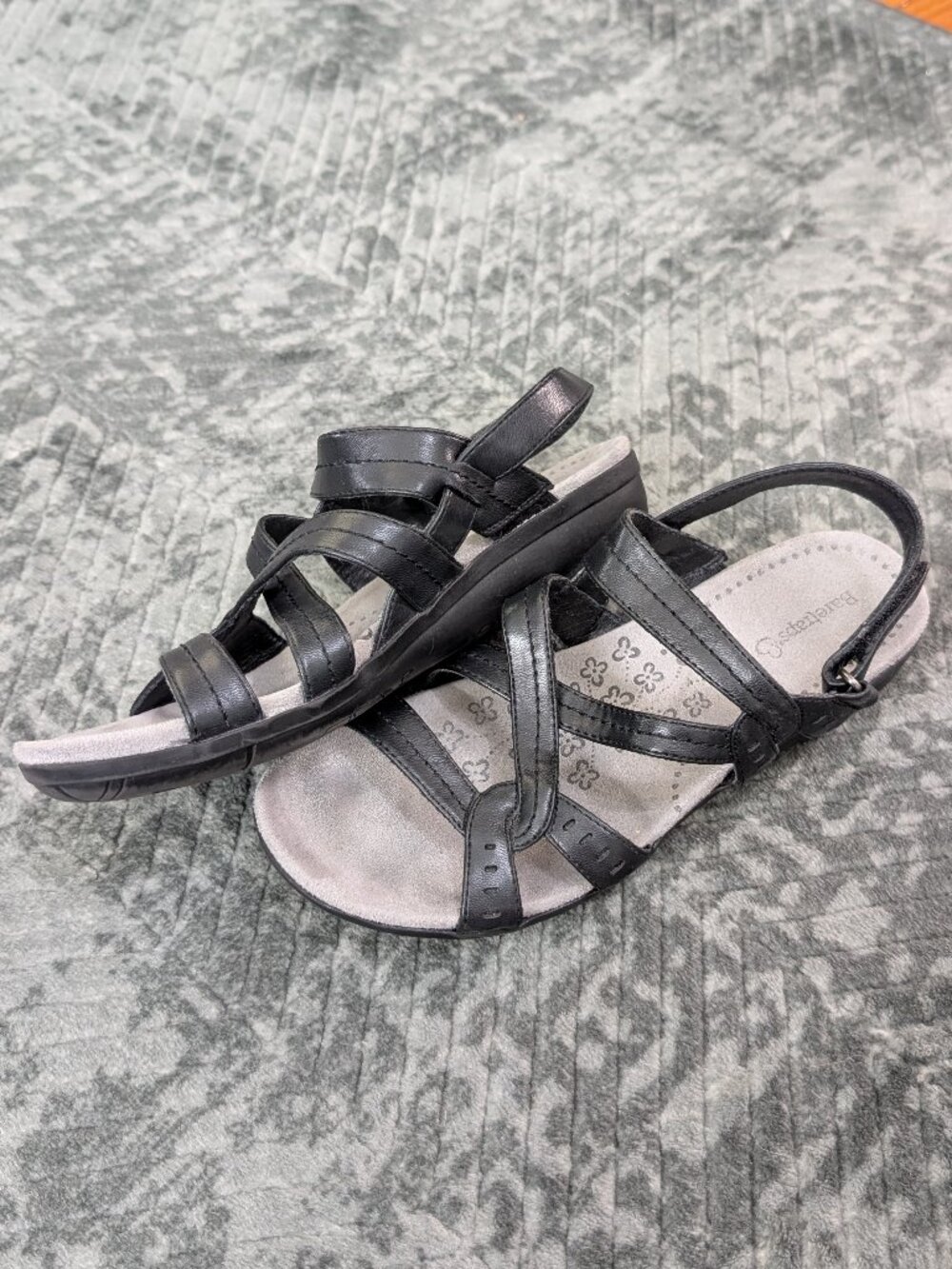 Baretraps Women's Size 7 Jacey Sandals Open Toe Ankle Straps Black